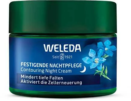 Weleda Mėlyna Gentian & Edelweiss Contouring Night Kreminis Night Skin Kreminis