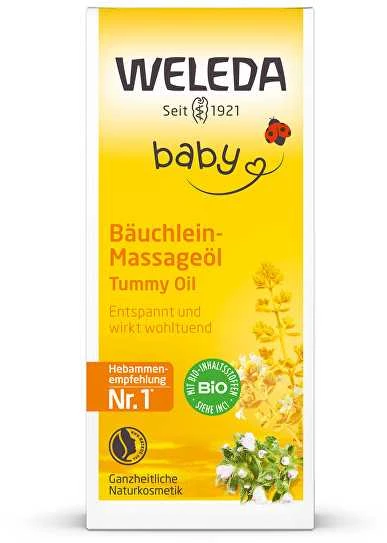 Weleda Baby Tummy Oil masažinis aliejus kūdikiams nuo pilvo pūtimo, 50 ml