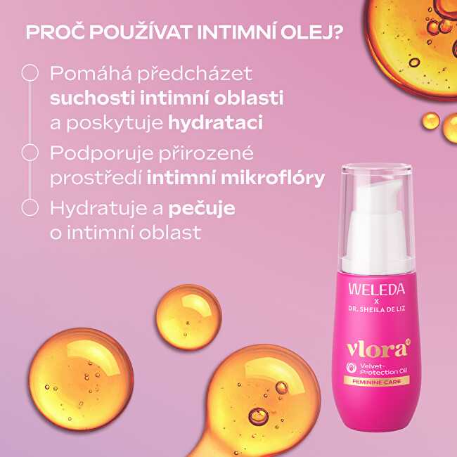 Weleda apsauginis aliejus intymiai zonai Vlora+ Velvet Protection Oil 30 ml