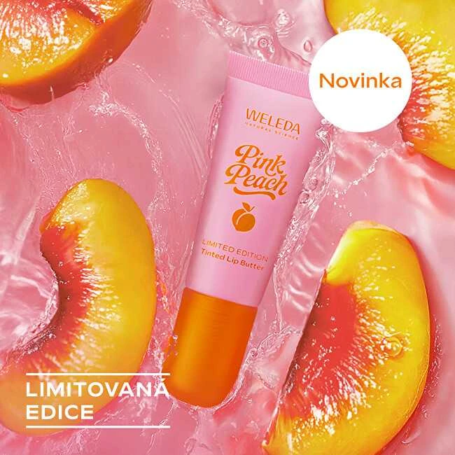 Weleda Tonuotas lūpų balzamas „Rožinė Peach“ Tonuotas lūpų sviestas 7 ml