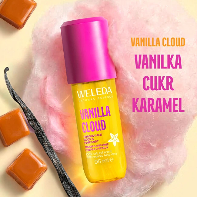 Weleda Vanilla Cloud kvapioji dušo želė kūnui ir plaukams 95 ml