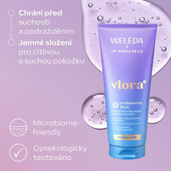 Weleda Vlora+ pH balansuojantis prausimosi gelis intymiai higienai 200 ml