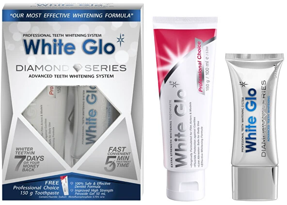 White Glo Baltas GLO DIAMOND SERIES dantų balinimo sistema