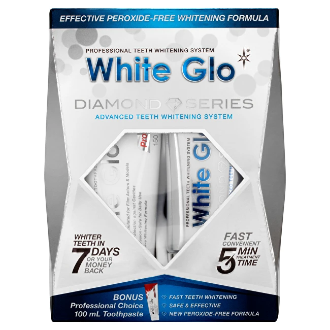 White Glo Baltas GLO DIAMOND SERIES dantų balinimo sistema
