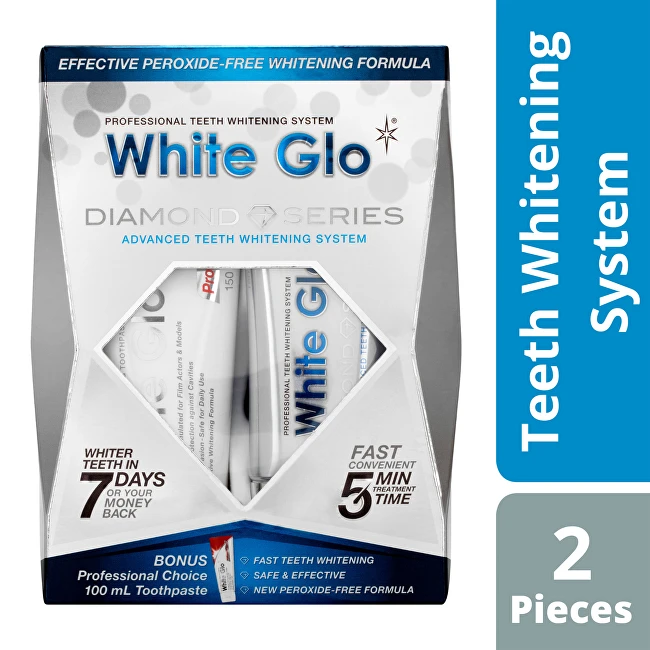 White Glo Baltas GLO DIAMOND SERIES dantų balinimo sistema