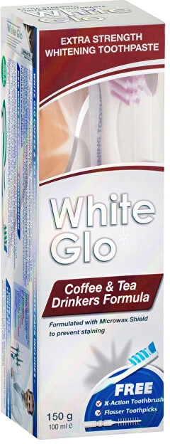 White Glo Baltas GLO COFFEE & TEA DRINKERS FORMULA dantų pasta, 150 g