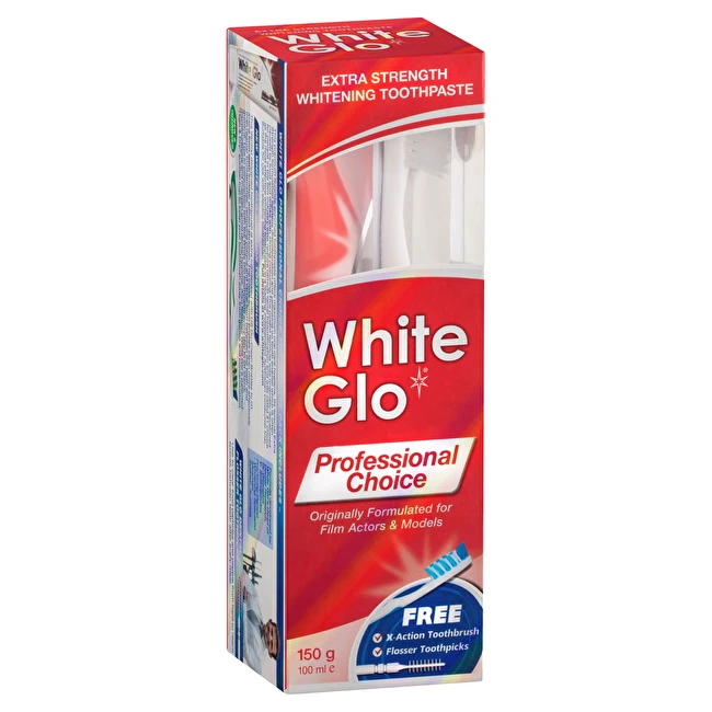 White Glo Baltas GLO PROFESSIONAL CHOICE dantų pasta, 150 g