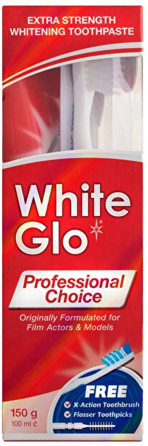 White Glo Baltas GLO PROFESSIONAL CHOICE dantų pasta, 150 g