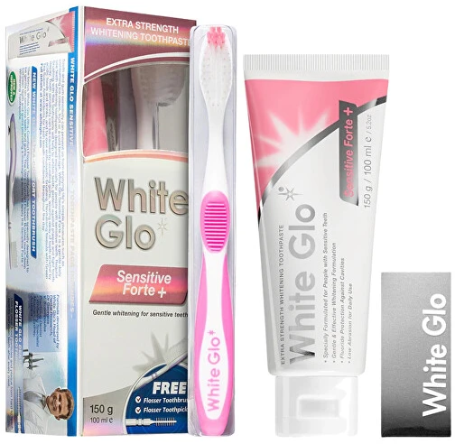 White Glo Baltas Glo Baltas Glo Sensitive Forte +, 100 ml