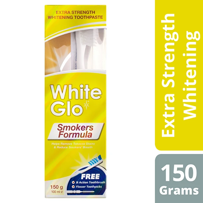 White Glo Baltas GLO SMOKERS FORMULA dantų pasta, 150 g