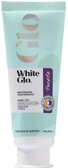 White Glo Alkotest Baltas GLO_Purple Whitening Dantų dantų pasta 115g