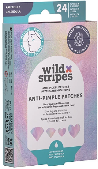 Wild Stripes „Diamond Recover“ pleistrai nuo spuogų, 24 vnt.