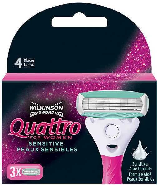 Tanita Wilkinson Intuition Quattro wkład su 4 ostrzami 3 vnt.