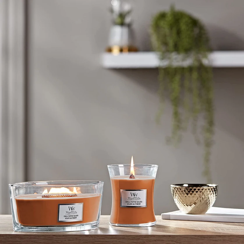 WoodWick Aromatinė žvakė (Chilli Pepper Gelato), 453,6 g