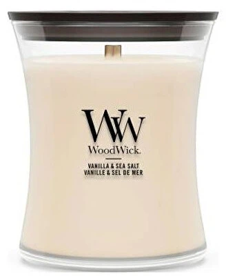 WoodWick Aromatinė žvakė (Vanilla & Sea Salt), 85 g