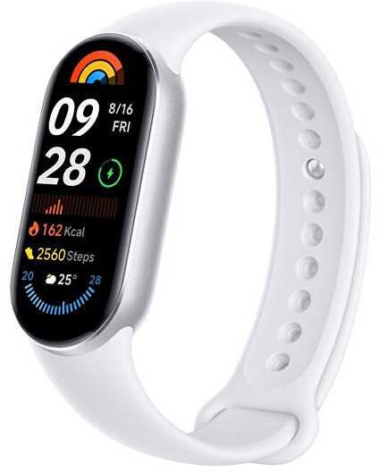 Išmanioji apyrankė Xiaomi Smart Band 9,  sidabrinės spalvos