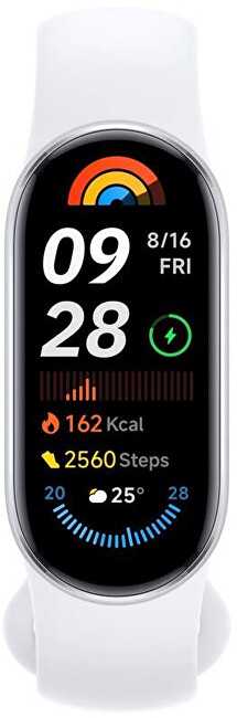 Išmanioji apyrankė Xiaomi Smart Band 9,  sidabrinės spalvos
