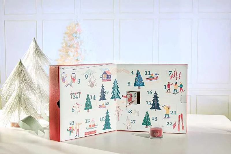 Yankee Candle advento kalendorius - atidaryta knygos dėžutė
