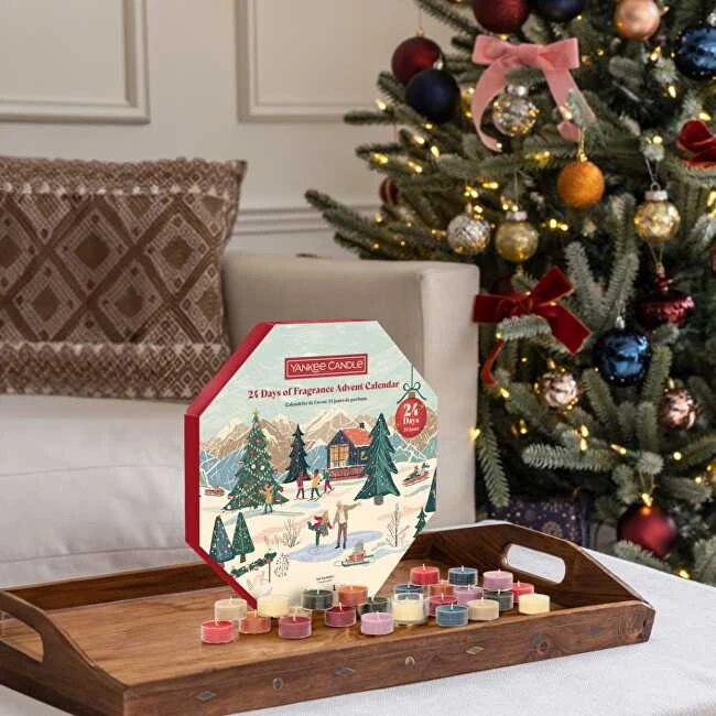 „Yankee Candle“ žvakės „Apres Ski“ vainikas, 24 vnt.
