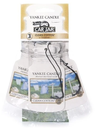 Yankee Candle Clean Cotton Car Jar rinkinys