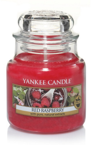 Yankee Candle Raudona Raspberry Scented Candle kvapioji žvakė, 104 g