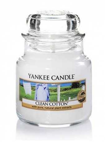 Yankee Candle Clean Cotton Scented Candle unisex, 104 g