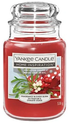 „Yankee Candle“ žvakė „Home Inspiration Mistletoe Charm“, didelė, 538 g