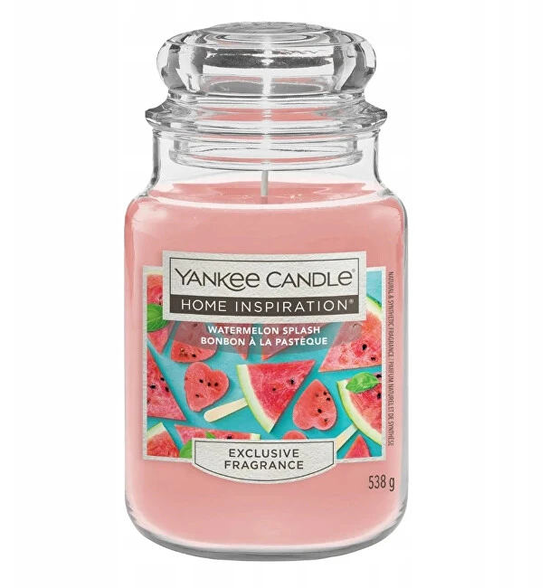 „Yankee Candle“ žvakė „Home Inspiration Watermelon Splash“, didelė, 538 g