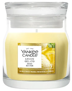 Yankee Candle Signature scented candle glass small Lemon Gelato 110 g