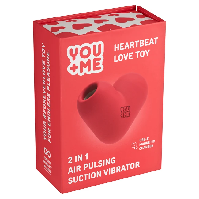Youme „Heartbeat Love“ žaislinis siurbimo vibratorius 1 vnt.