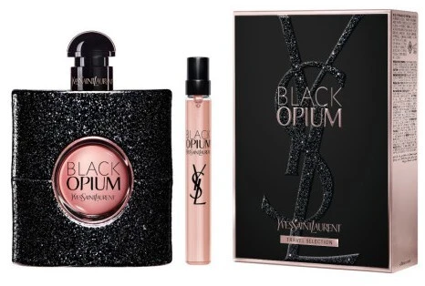 Yves Saint Laurent Juodas Opium Set rinkinys moterims (EDP, 90 ml + EDP, 10 ml)