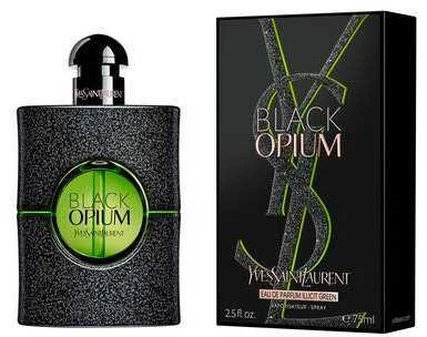 Yves Saint Laurent YSL Juodas Opium Illicit Žalias EDP parfumuotas vanduo moterims, 75 ml