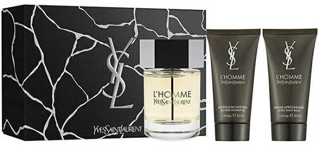 Yves Saint Laurent La Nuit De L'Homme komplektas tualetinio vandens purškiklis 100ml + dušo želė 2x50ml