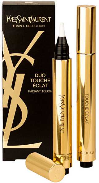 Rinkinys „Yves Saint Laurent Duo Touche Eclat Radiant Touch Correcting & Highlighting Liquid Maskuoklis“ (1 vnt.) po 2,5 ml