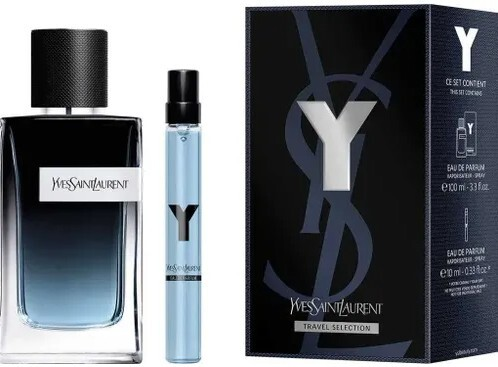 Set Yves Saint Laurent: Y Eau De Parfum For Men, 100 ml + Y Eau De Parfum For Men, 10 ml