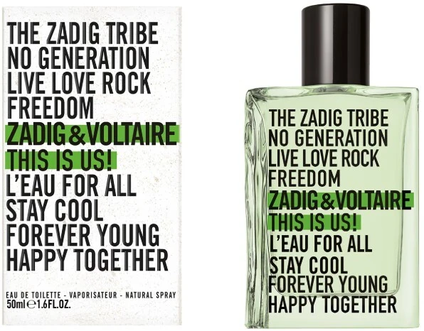 Zadig & Voltaire This is Us! L'Eau For All EDT tualetinis vanduo, 50 ml