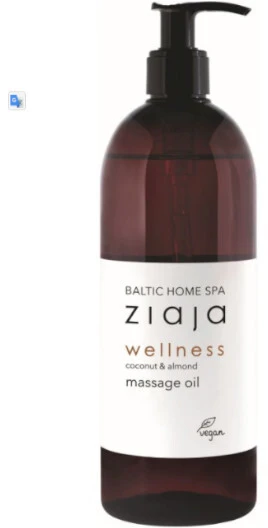"Ziaja Baltic Home Spa Wellness" migdolų ir kokosų masažo aliejus 490ml