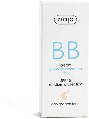 Ziaja BB krém pro mastnou a smíšenou pleť SPF 15 Dark/Peach Tone (BB Kreminis) 50 ml