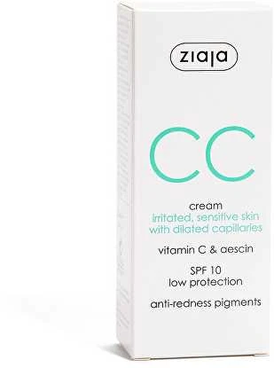 Ziaja Cc Koreguojamasis kremas sudirgusiai ir jautriai odai 50ml
