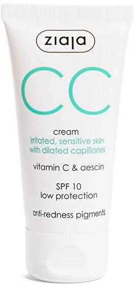 Ziaja Cc Koreguojamasis kremas sudirgusiai ir jautriai odai 50ml
