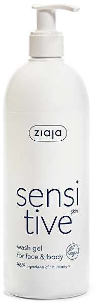"Ziaja Sensitve" veido ir kūno prausimosi gelis jautriai odai 400ml