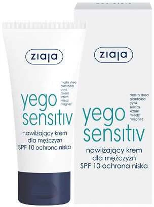 Ziaja Yego Sensitiv drėkinamasis kremas vyrams žemos apsaugos SPF10 50ml