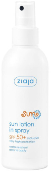 "Ziaja Sun" drėkinamasis apsauginis purškiklis nuo saulės Spf50 170ml