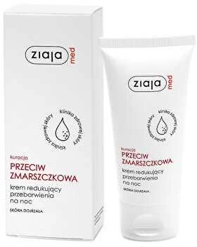 Ziaja Med Anti-Wrinkle Treatment Smoothing Night Kreminis Night Skin Kreminis moterims, 50 ml