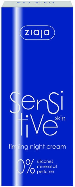 "Ziaja Sensitive" stangrinamasis naktinis kremas jautriai odai 50 ml