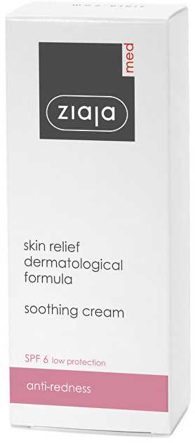 Ziaja Raminamasis kremas nuo odos paraudimo SPF 6 (Soothing Kreminis) 50 ml
