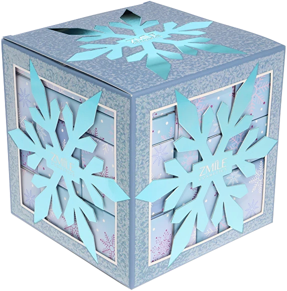 Zmile Cosmetics Snow Flake Cube Ice Mėlyna Calendar - Adventní kalendář