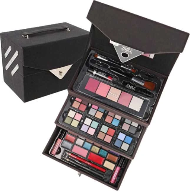 ZMILE COSMETICS Beauty Case Velvety (Dark Pilkas) Limited Edition dekoratyvinės kosmetikos rinkinys