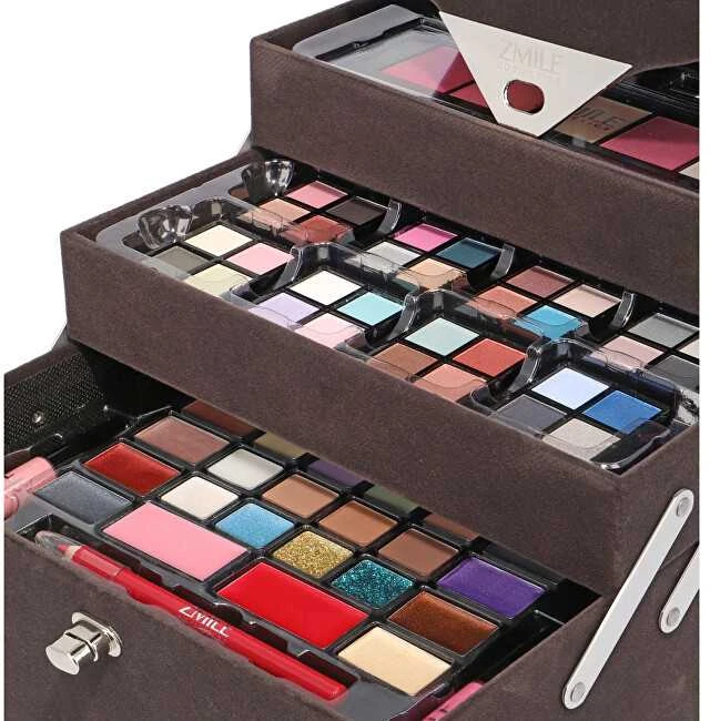 ZMILE COSMETICS Beauty Case Velvety (Dark Pilkas) Limited Edition dekoratyvinės kosmetikos rinkinys