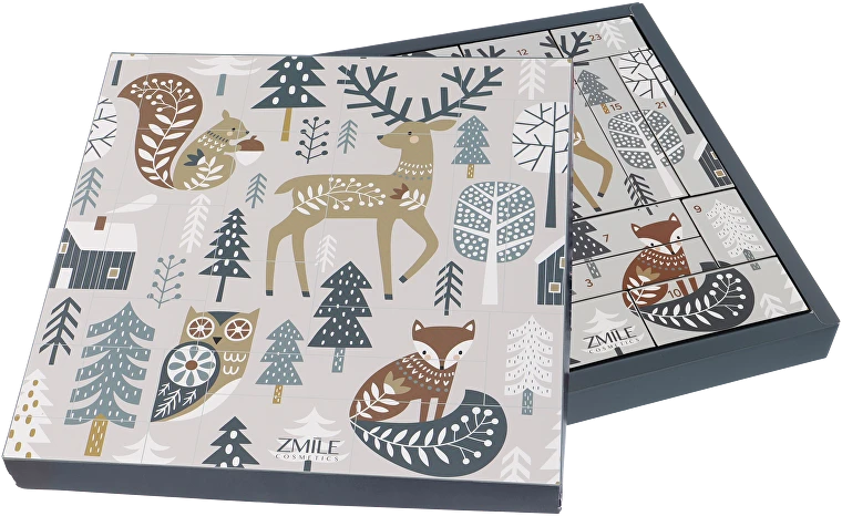 Zmile Cosmetics Square Scandic Wildlife Calendar - Adventní kalendář